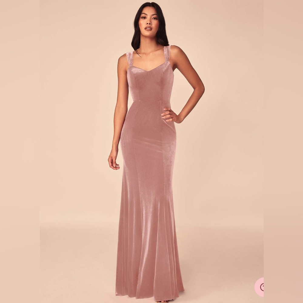 Mermaid Velvet Floor-Length Dress